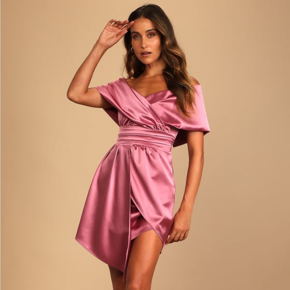 Mauve Silk Dress 🎀